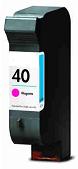 HP No 40 Magenta Ink Cartridge 51640Y 43ml Remanufactured SELECT YOUR OWN COLOURS - Free UK Delivery